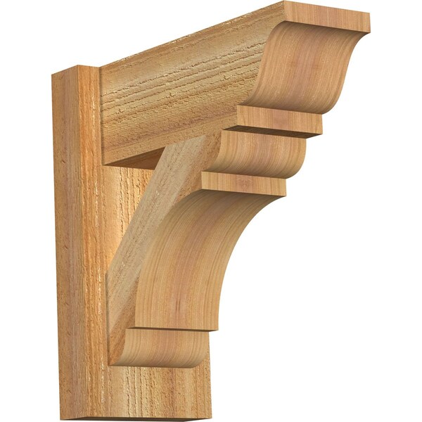 Ekena Millwork Olympic Traditional Rough Sawn Outlooker, Western Red Cedar, 6"W x 14"D x 14"H OUT06X14X14OLY01RWR - main